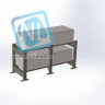 Аккумуляторный стеллаж 2 полки, 600х1300х500мм (SNR-UPS-RACK-061305-2)