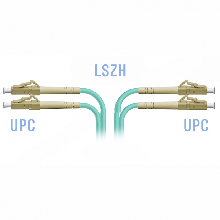Патчкорд оптический LC/UPC MM Duplex 2 метра
