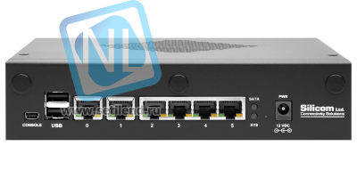 Мини-cервер Silicom, Intel Atom C2000-series, 4 cores, 8 GB, 64GB eMMC