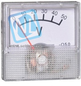 57968, Вольтметр 50В (40х40)
