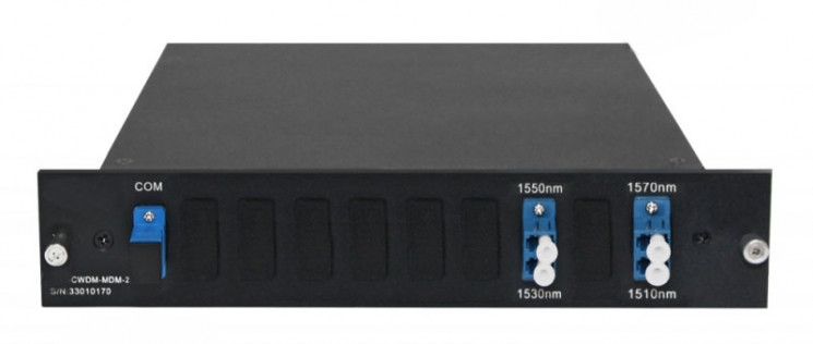 Мультиплексор CWDM одноволоконный 2-канальный, (trx:1550/1530, 1570/1510)