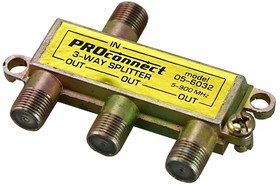 05-6032, ДЕЛИТЕЛЬ ТВ х 3 под F разъём 5-900 МГц