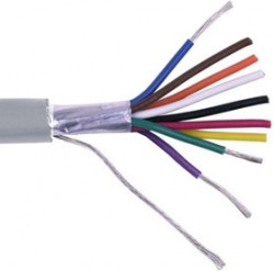 CCC-9GG, Кабель коммуникационный 9 проводов, экранированный,серый