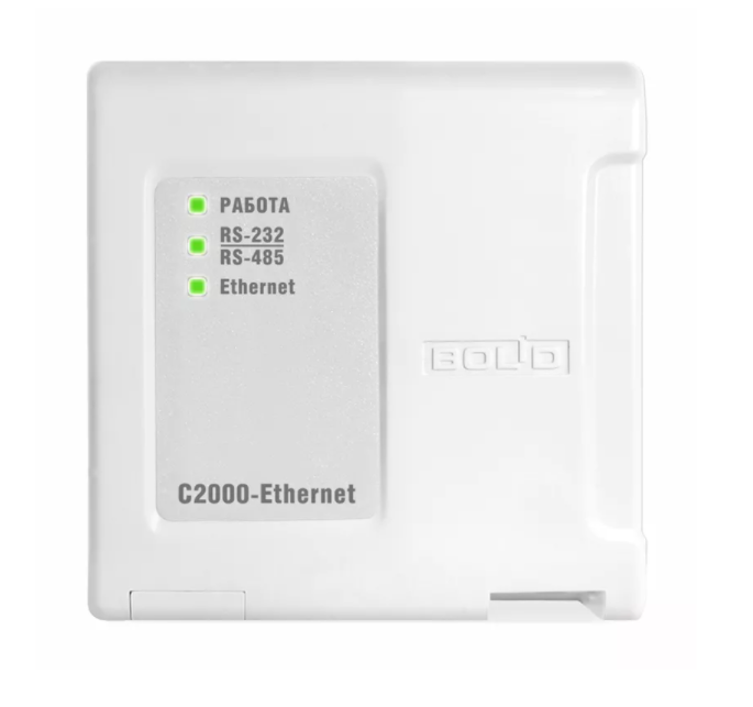 С-2000-Ethernet, Преобразователь интерфейса RS-232/RS-485 в Ethernet. От -30 до +55°С, предназначен для использования в составе системы "Орион"