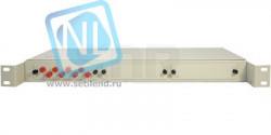 Кросс оптический 19" (ШКОС) укомплектованный на 8 FC портов (комплект с розетками и пигтейлами)