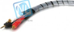 CM1203W, Органайзер кабельный гибкий, внутренний диаметр 10мм, длина 2.5" м. белый