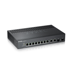 Коммутатор ZYXEL NebulaFlex Pro GS2220-10 Hybrid L2 Switch, rack 19 ", 8xGE, 2xCombo (SFP / RJ-45), silent, standalone / cloud management