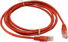 PL1243, Патчкорд UTP кат.5E RJ-45 вилка -- RJ-45 вилка, красный, 3 м.