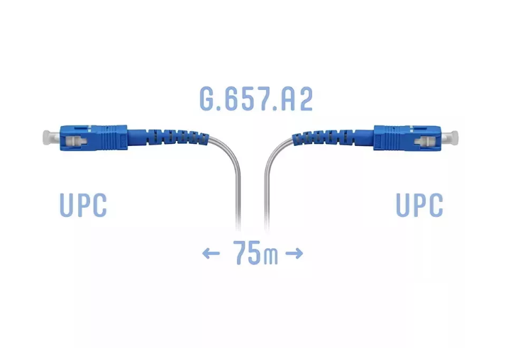 Патчкорд оптический FTTH SC/UPC, кабель 604-02-01W, 75 метров
