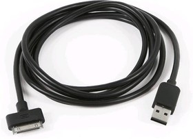 PL1350, Кабель USB- Iphone 4 (30 pin) 1м, черный