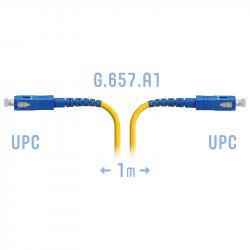 Патчкорд оптический SC/UPC SM G.657.A1 1 метр, 2мм
