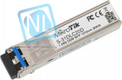 Модуль Mikrotik SFP оптический, 1.25G, дальность до 20км, 1310нм