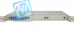 Кросс оптический 19" (ШКОС) укомплектованный на 8 SC портов (с розетками)