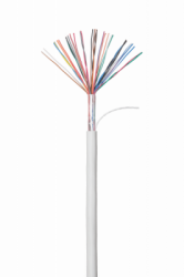 Кабель NETLAN U/UTP 16 пар, Кат.5 (Класс D), 100МГц, одножильный, BC (чистая медь), внутренний, PVC нг(B), серый, 305м