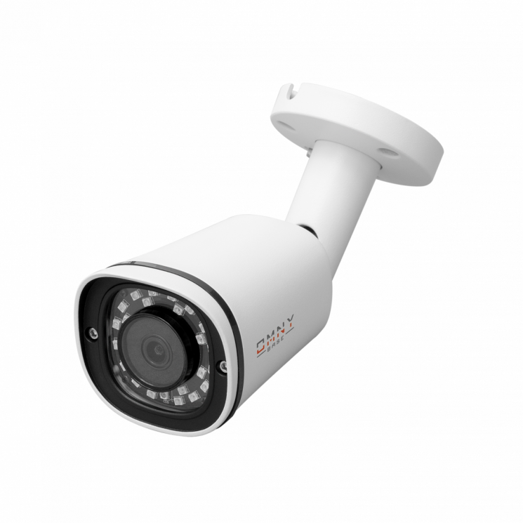 IP camera OMNY BASE miniBullet5E-WDU 28, буллет, 5Мп (2592x1944), 30к/с, 2.8мм фиксированный, EasyMic, 12В DC, 802.3af, ИК до 30м, WDR 120dB, USB2.0
