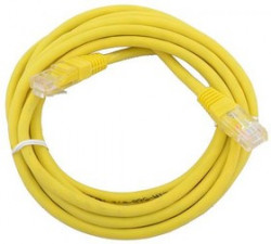 PL1248, Патчкорд UTP кат.5E RJ-45 вилка -- RJ-45 вилка, желтый, 1.5 м.