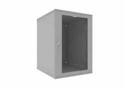 Шкаф телекоммуникационный настенный 15U, 523х600х732мм серия LITE (стеклянная дверь)