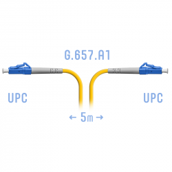 Патчкорд оптический LC/UPC SM G.657.A1 5 метров