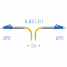 Патчкорд оптический LC/UPC SM G.657.A1 5 метров