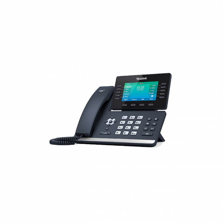 IP-телефон Yealink SIP-T54W, 16 аккаунтов, Bluetooth,WiFi, USB, GigE, цветной экран, без БП