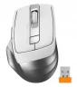 Мышь A4Tech Fstyler FG35 серебристый/белый оптическая (2000dpi) беспроводная USB (6but)