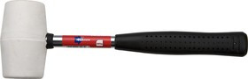 02A310, Киянка резиновая 225 г, 40 мм, белая резина