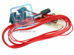 Кабель LSi Logic 74562-7500 MiniSAS SFF-8087 to(4)SFF-8482 SAS Cable 1M-74562-7500(NEW)