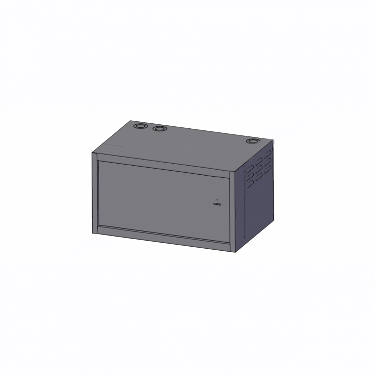 Антивандальный шкаф серии Great, 9U, 455х577х400, IP20, RAL7035