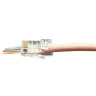 Разъем легкой оконцовки RJ-45 (8P8C) под витую пару, категория 5e (50 µ"/ 50 микродюймов), универсальный 100 шт
