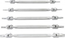 09-116, Ключи шестигранные Torx, шарнирные , T15-T60 мм, набор 5 шт.