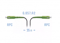 Патчкорд оптический FTTH SC/APC, кабель 604-06-01, 35 метров