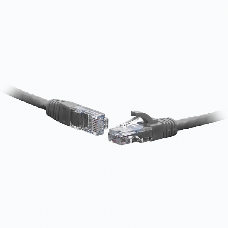 Коммутационный шнур U/UTP 4-х парный cat.6 5,0м. LSZH standart серый
