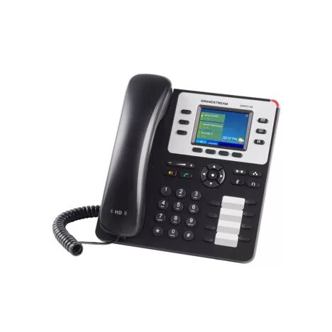 Grandstream GXP2130v2 - IP телефон. 3 SIP аккаунта, 3 линии, цветной LCD, PoE, (1GbE) Gigabit Ethernet, 8 BLF, Bluetooth