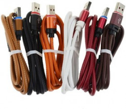 pl1282, USB кабель Pro Legend micro USB, кожанный, красный, 1м