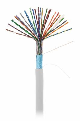 Кабель NETLAN F/UTP 25 пар, Кат.5 (Класс D), 100МГц, одножильный, BC (чистая медь), внутренний, PVC нг(B), серый, 305м