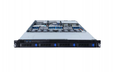 Платформа Gigabyte 1U R182-340, До двух процессоров Intel Xeon Scalable Gen3, DDR4, 4x3,5" HDD SATA, 2x1000Base-T