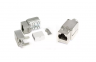 Вставка Keystone Jack RJ-45(8P8C), категория 5e, экранированная, 110 IDC, заделка с помощью NE-TOOL, белая