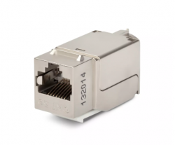 Вставка Keystone Jack RJ-45(8P8C), категория 5e, экранированная, 110 IDC, заделка с помощью NE-TOOL, белая