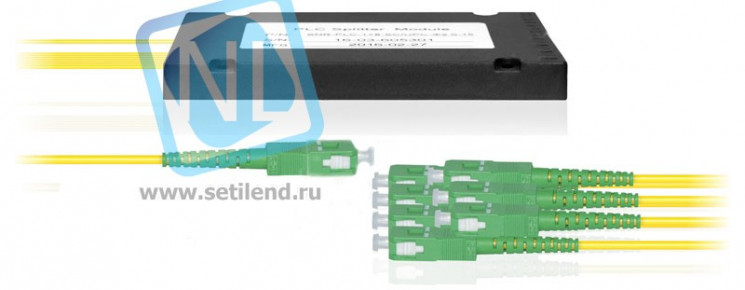 Делитель оптический корпусный трехоконный 1х9 SC/APC