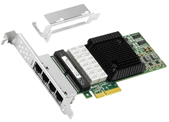 Сетевая карта LR-Link 4 порта 10/100/1000Base-T LRES8001PT-BP