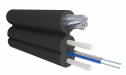 Кабель оптический Alpha Mile Flex FTTx, с дополнительным несущим элементом (трос 1.2мм), 2 волокна 657A2