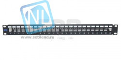 Патч-панель неэкранированная SNR, 24 порта, 19", 1U, для модулей KeyStone, незагруженная