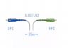Патчкорд оптический FTTH SC/APC-SC/UPC, кабель 604-02-01W, 25 метров