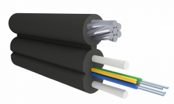 Кабель оптический Alpha Mile Flex FTTx, с дополнительным несущим элементом (трос 1.2 мм), 4 волокна 657A2