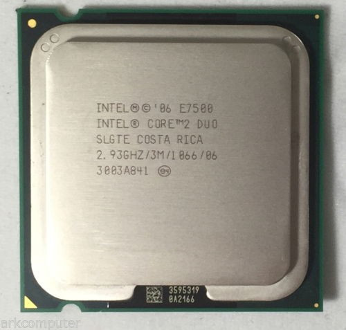 Процессор Intel SLGTE Core2 Duo E7500 (3M Cache, 2.93 GHz, 1066 MHz FSB)-SLGTE(NEW)