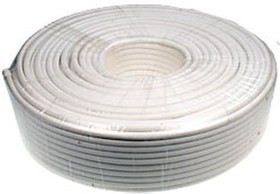 RG-6/U CCS БЕЛЫЙ БУХТА 100М, RG-6/U, коакс. каб.,75 Ом, жила CCS, бел., бухта 100м