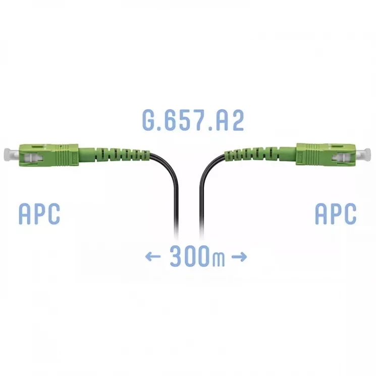 Патчкорд оптический FTTH SC/APC, кабель 604-04-01, 300 метров