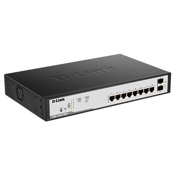 Коммутатор EasySmart D-Link DGS-1100-10MP/C1A (PoE)
