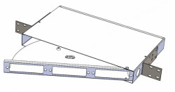 Кросс оптический 19" (ШКОС), до 24 портов, поворотный