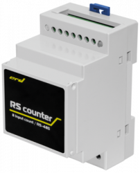 Счётчик импульсов с цифровым интерфейсом RS485, 8 импульсных входов (Modbus RTU)